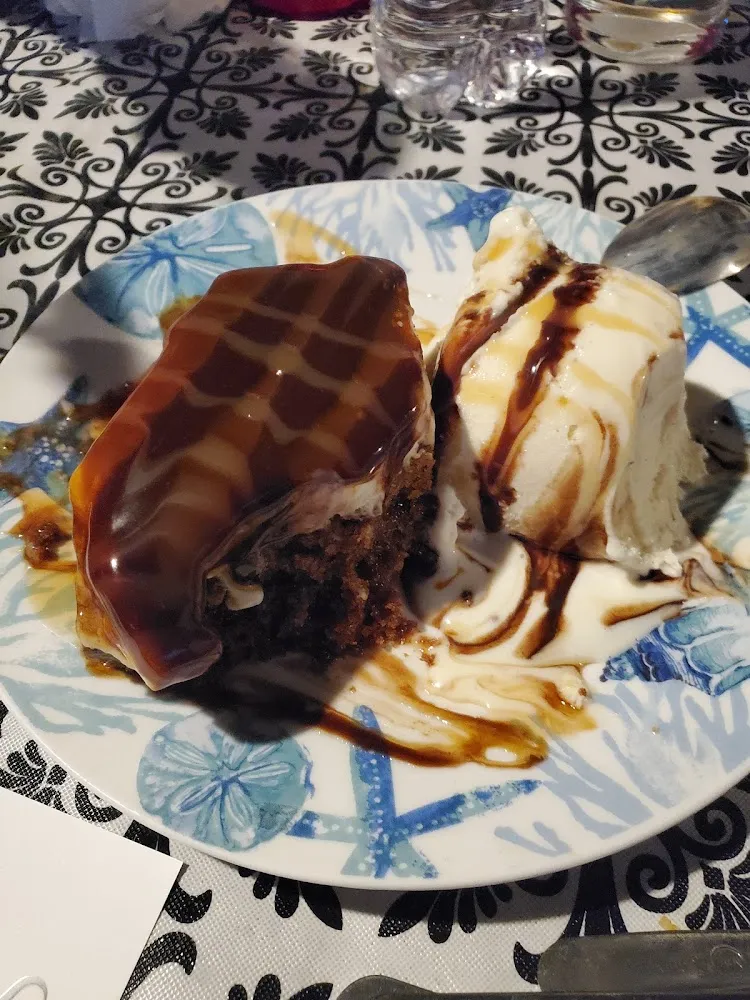 Chocolate Cake with Vanilla Ice Cream